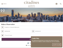Tablet Screenshot of citadines.com.au