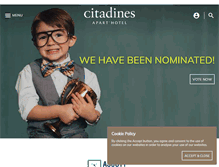 Tablet Screenshot of citadines.com